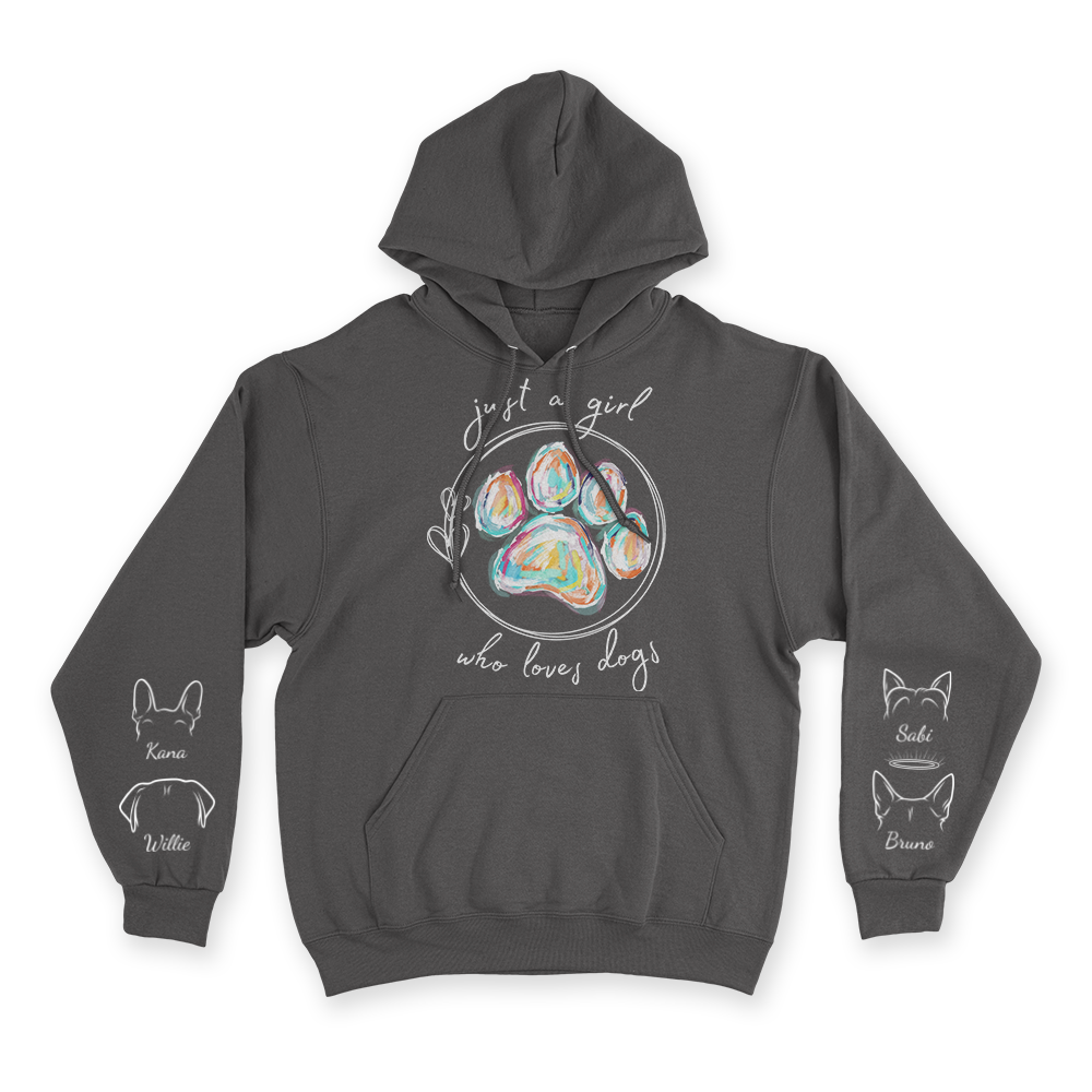 Just a Girl Who Loves Dogs - Custom Hoodie