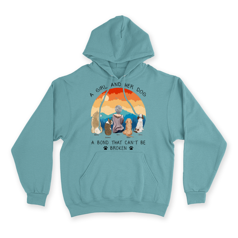 A Girl and Her Dog - Custom Hoodie