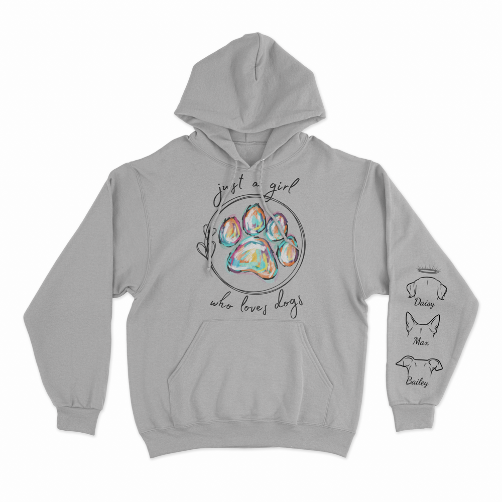 Just a Girl Who Loves Dogs - Custom Hoodie