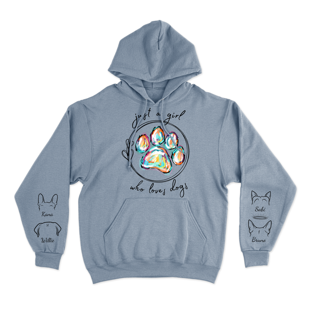 Just a Girl Who Loves Dogs - Custom Hoodie