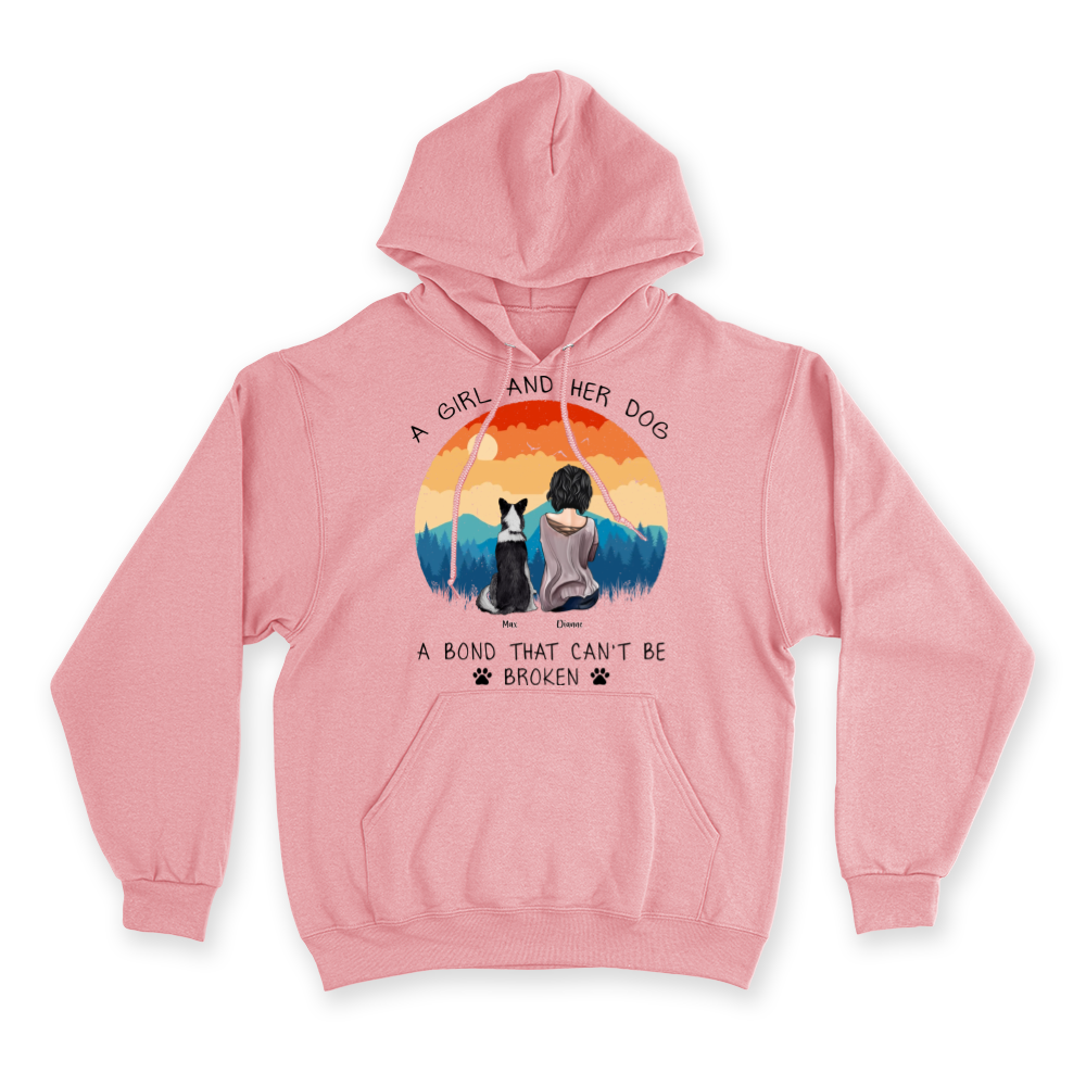 A Girl and Her Dog - Custom Hoodie