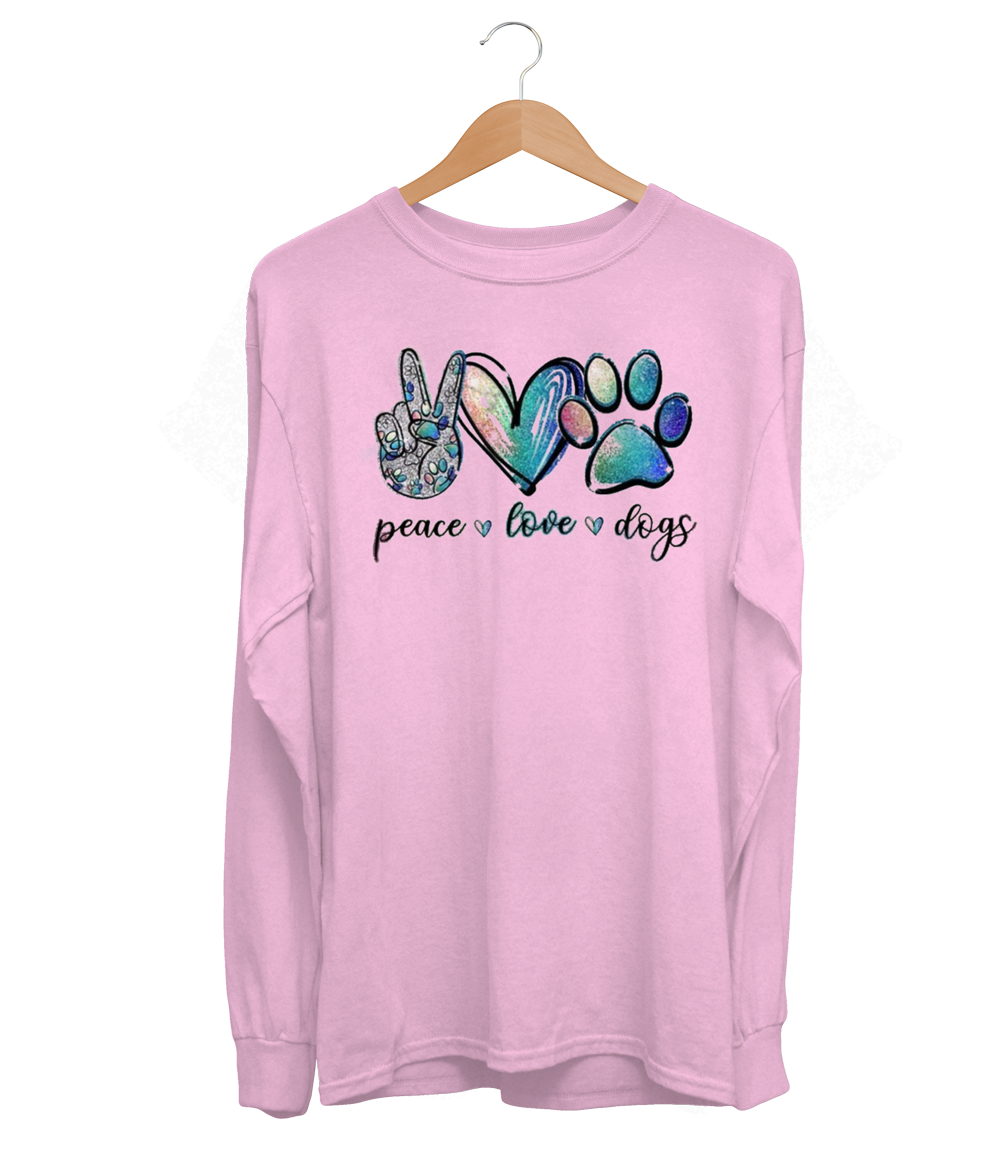 Peace, Love & Dogs Long Sleeve (Unisex)
