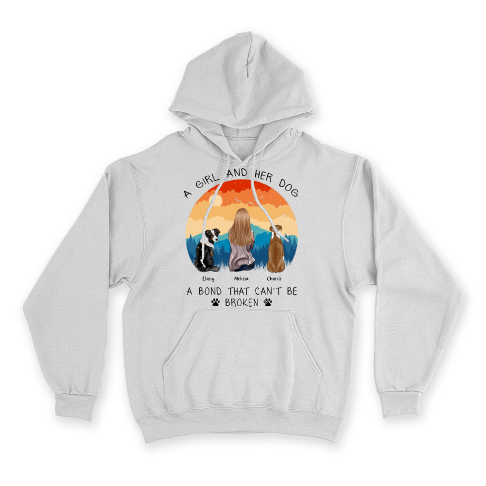 A Girl and Her Dog - Custom Hoodie