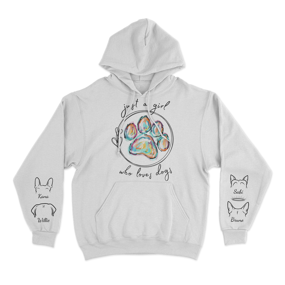 Just a Girl Who Loves Dogs - Custom Hoodie