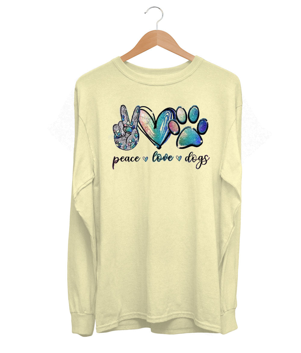 Peace, Love & Dogs Long Sleeve (Unisex)