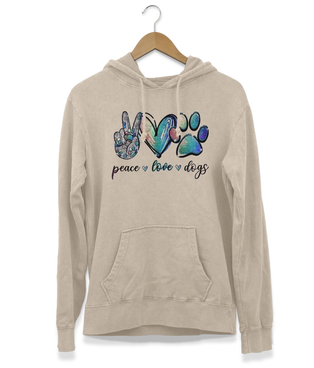 Peace, Love & Dogs Hoodie (Unisex)