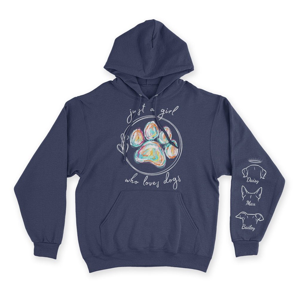 Just a Girl Who Loves Dogs - Custom Hoodie