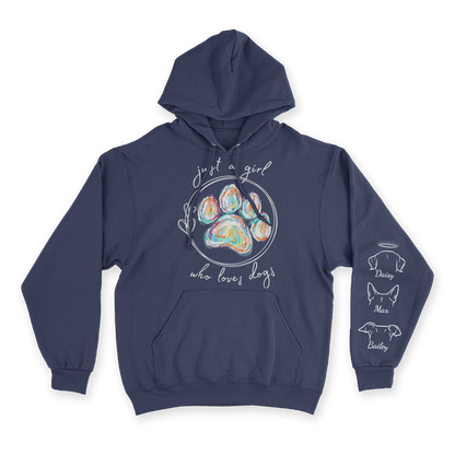 Just a Girl Who Loves Dogs - Custom Hoodie