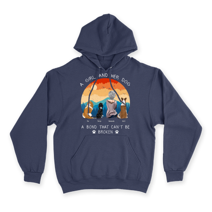 A Girl and Her Dog - Custom Hoodie