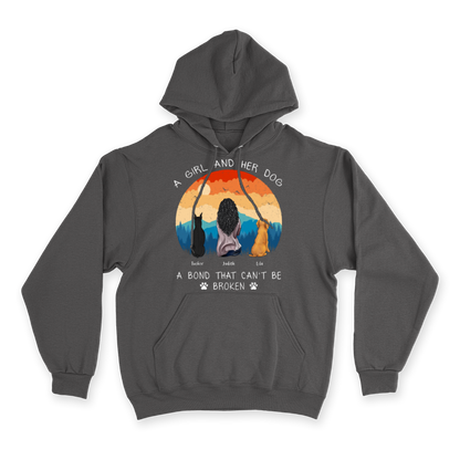 A Girl and Her Dog - Custom Hoodie