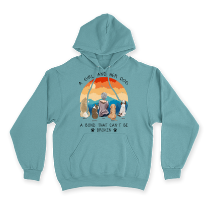 A Girl and Her Dog - Custom Hoodie