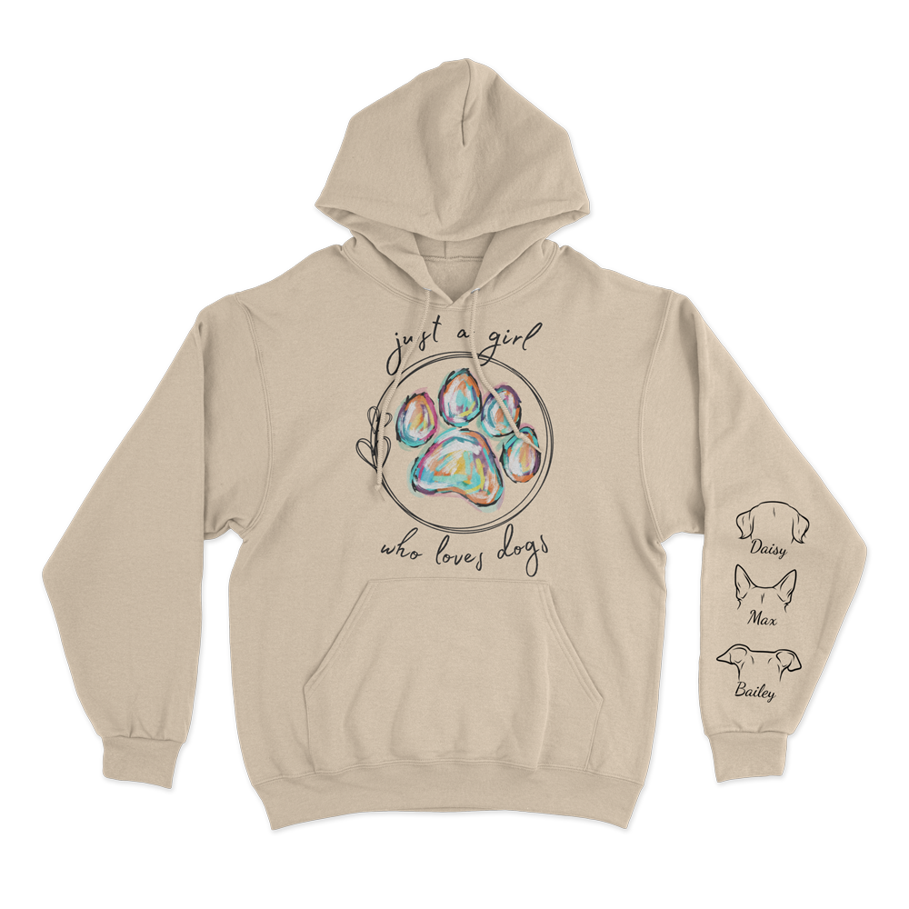 Just a Girl Who Loves Dogs - Custom Hoodie