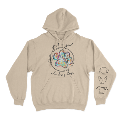 Just a Girl Who Loves Dogs - Custom Hoodie