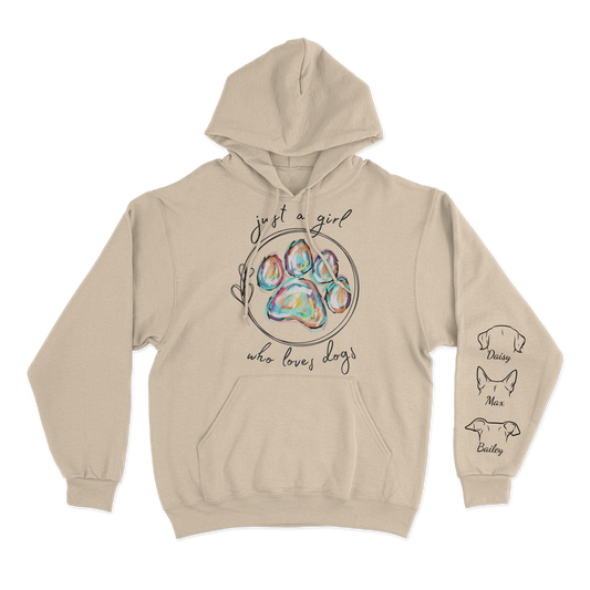 Just a Girl Who Loves Dogs - Custom Hoodie