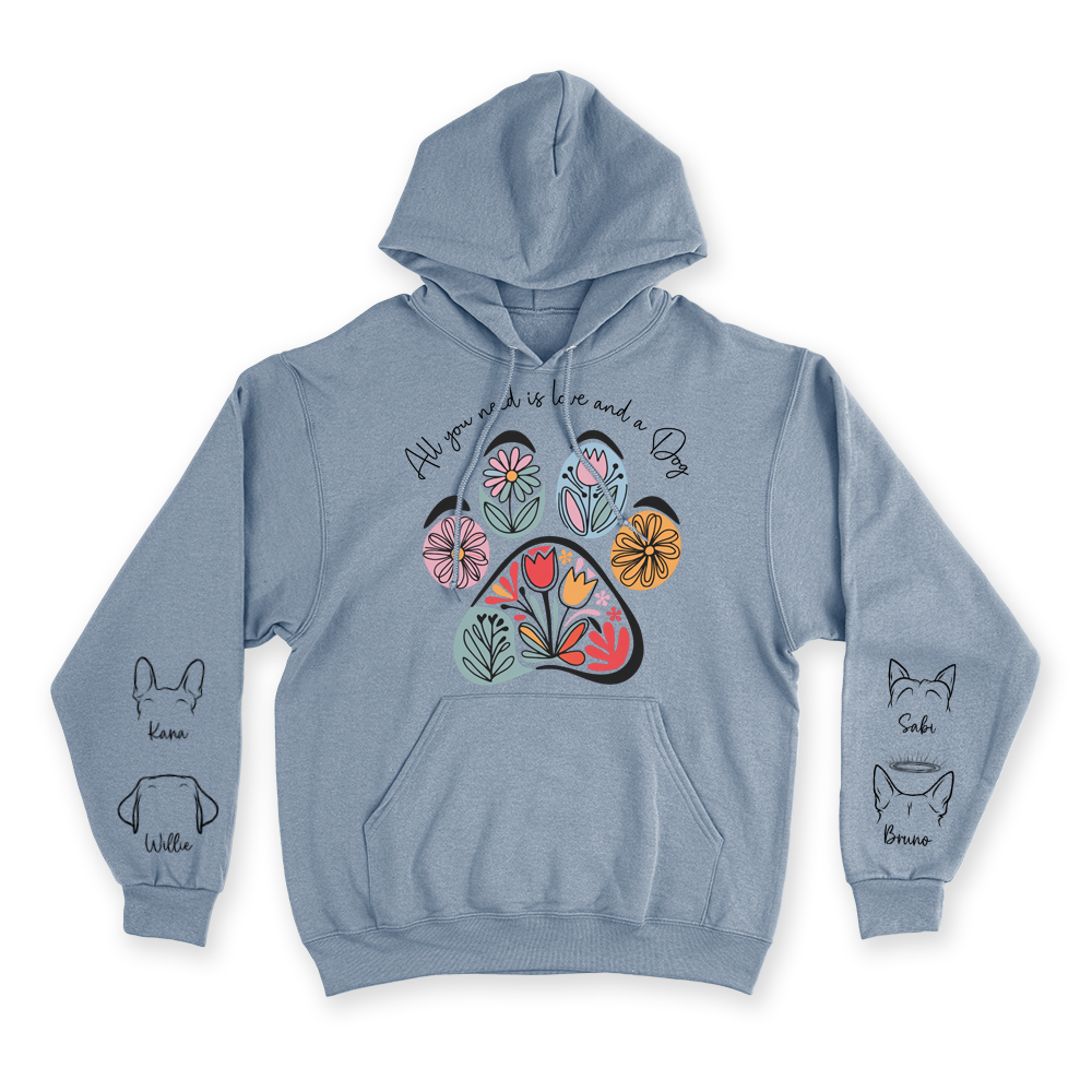 All You Need Is Love & a Dog - Custom Hoodie