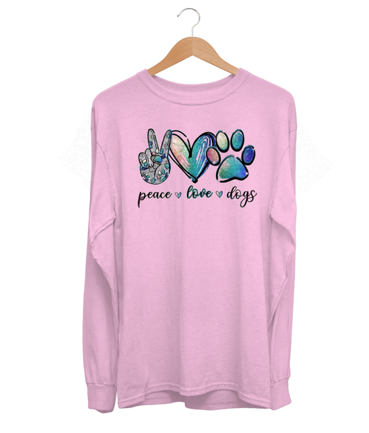 Peace, Love & Dogs Long Sleeve (Unisex)