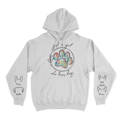 Just a Girl Who Loves Dogs - Custom Hoodie