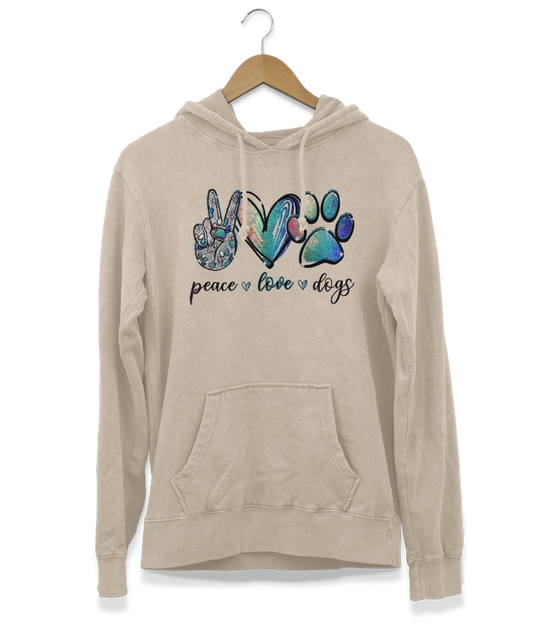 Peace, Love & Dogs Hoodie (Unisex)